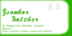 zsombor walther business card